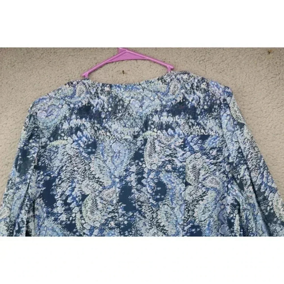 Joie Chiffon Tiered Maxi Dress-Size XL-Long Balloon Sleeves-Boho - Picture 8 of 8